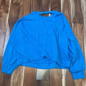 GB Girls Blue Puff Sleeve Sweatshirt